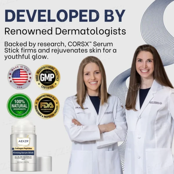 🔥FDA Approved⭐ WHO Approved🌍 AEXZR® Collagen Peptides Firming Serum Stick - Revert your skin age back to 20 years ago! 🕰️✨ Non-allergenic, non-irritating, suitable for sensitive skin. 🌿💖