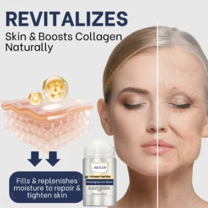 🔥FDA Approved⭐ WHO Approved🌍 AEXZR® Collagen Peptides Firming Serum Stick - Revert your skin age back to 20 years ago! 🕰️✨ Non-allergenic, non-irritating, suitable for sensitive skin. 🌿💖
