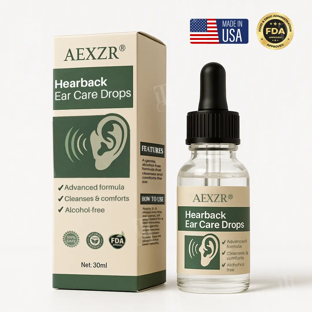 🔥FDA Approved⭐ WHO Approved🌍 AEXZR® Hearback Ear Care Drops