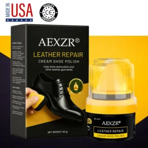 AEXZR® Leather Repair Cream Shoe Polish (𝟟𝟘% 𝕆𝔽𝔽 𝗘𝗡𝗗𝗦 𝗜𝗡 𝟭𝟬 𝗠𝗜𝗡𝗨𝗧𝗘𝗦)