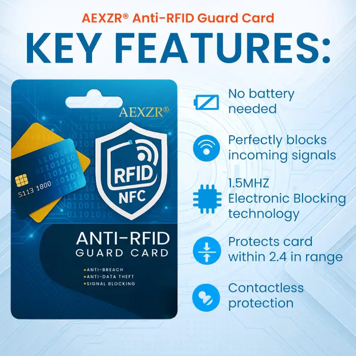 ⚡FLASH DEAL - 50% OFF!! | AEXZR® Anti-RFID Guard Card