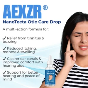 AEXZR® NanoTecta Otic Care Drop⚡ Targets the Root, Not the Ring: Rebalance Your Ear's Ecosystem for Lasting Comfort.