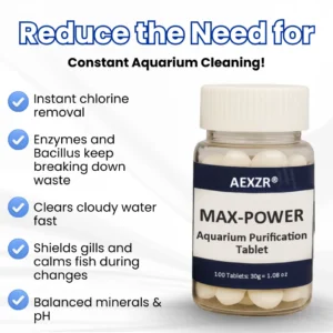 LAST 44 PCS LEFT!!! AEXZR® Max-Power Aquarium Purification Tablet